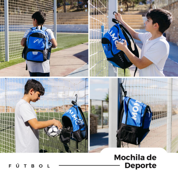 Mochila de Fútbol, Baloncesto, Vóley o Balonmano – Color Negro - Imagen 2