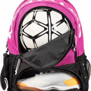 Mochila de Fútbol color Fucsia / Negro