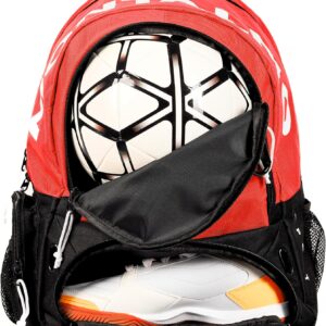 mochila futbol naranja