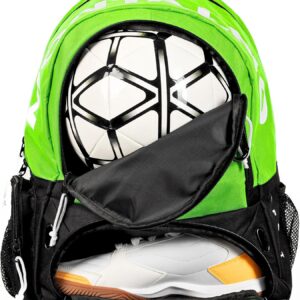 Mochila de Fútbol Infantil Verde