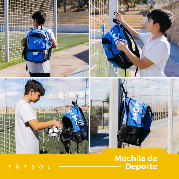 Mochila de Fútbol Amarilla - Imagen 2