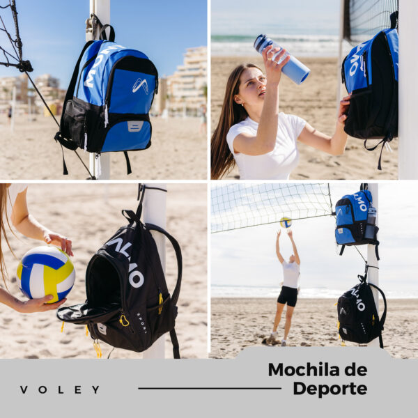Mochila de Fútbol Gris/Negro+ Toalla - Imagen 8
