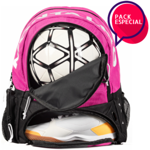 Mochila de Fútbol Fucsia/Negro